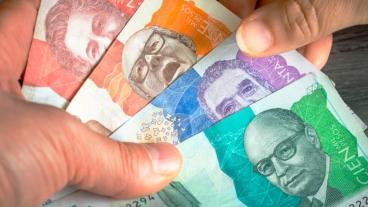 Billetes colombianos.