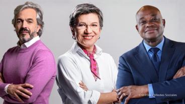 Juan Daniel Oviedo, Claudia López y Luis Gilberto Murillo.