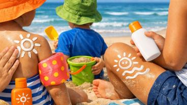 Protección solar en niños