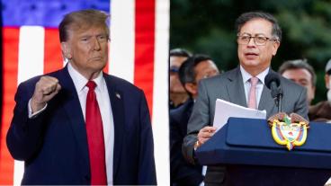 La Cancillería condenó los dichos de Trump contra Petro. 