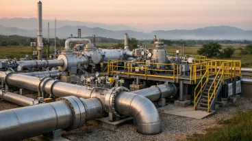 Producción de gas cayó 17% en 2025, según la ANH