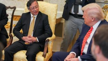 Presidentes Gustavo Petro y Donald Trump.