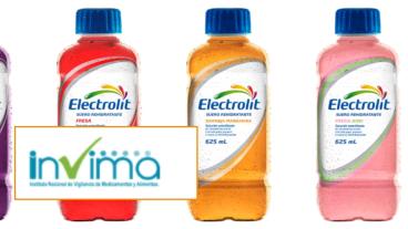 Electrolit y logo de Invima.