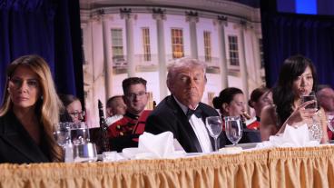 Donald Trump, evacuado de emergencia. 