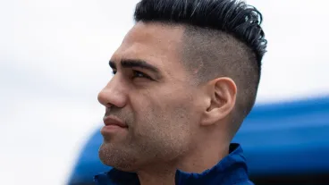 Falcao en el clásico con Millonarios. 