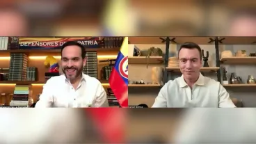 Noboa promete quitar aranceles a Colombia en plena campaña presidencial