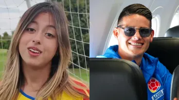 Antonella Petro defiende a James Rodríguez. 