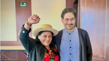 Aida Quilcué e Iván Cepeda 