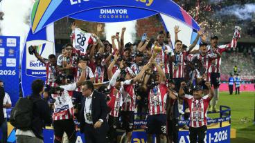 Junior es Bicampeón de la Liga, tras vencer a Atlético Nacional en el global. 