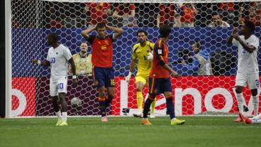 Vozinha, el arquero que fue figura de Cabo Verde ante España. 