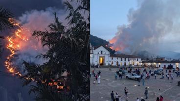Incendio en Villa de Leyva