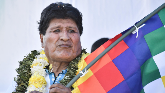 Fotografía de archivo del 19 de febrero de 2026 que muestra al expresidente de Bolivia Evo Morales durante un evento público, en Chimoré (Bolivia).