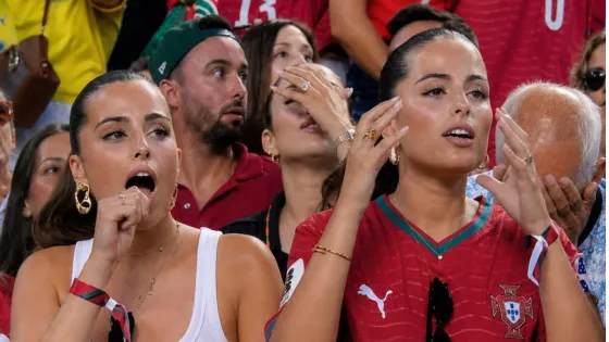 Gemelas portuguesas en Colombia vs. Portugal