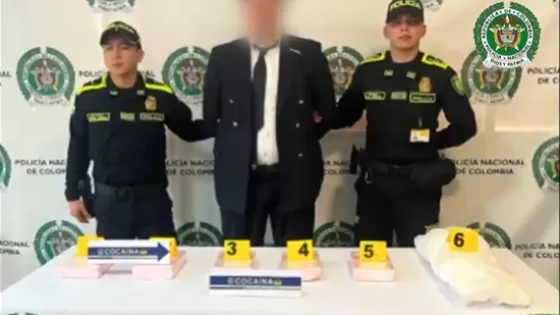 Capturan en aeropuerto El Dorado a falso piloto que llevaba 10 kilos de cocaína 