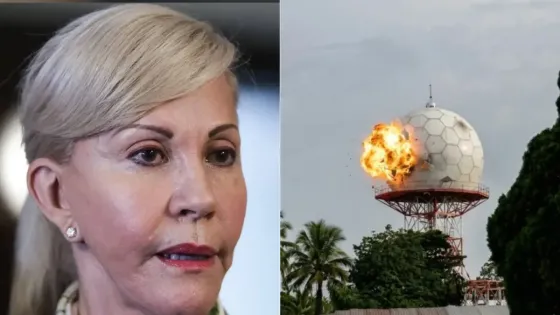 Gobernadora del Valle dando anuncio
