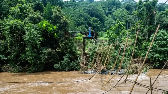 creciente en rio