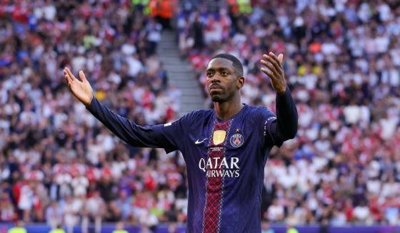 Dembelé apareció para guiar al PSG al título de Champions. 
