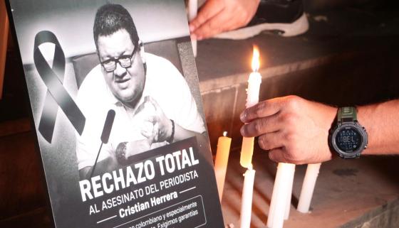 Cristian Herrera, periodista asesinado en Cúcuta. 