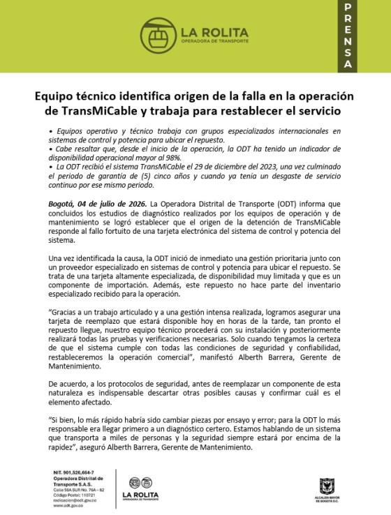 comunicado