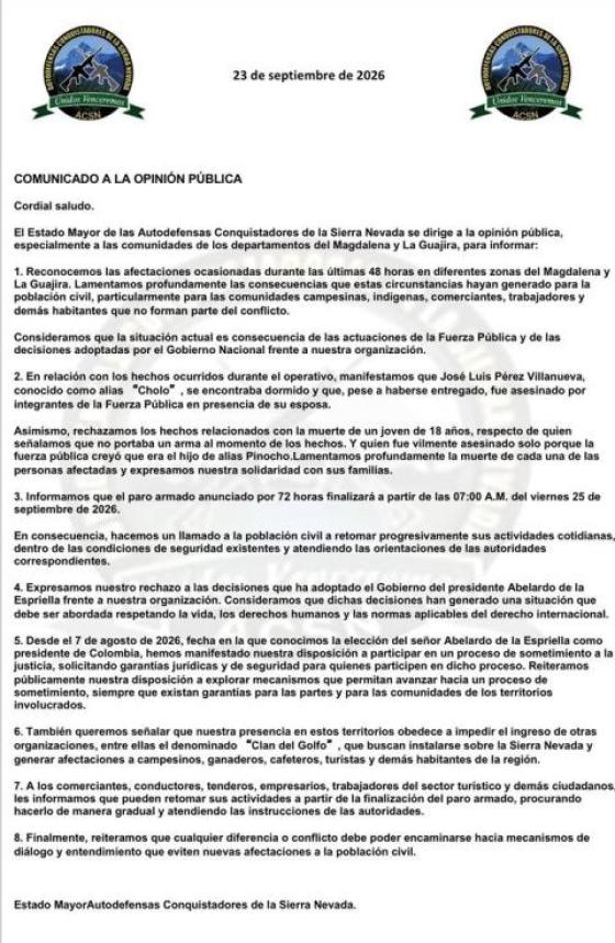 comunicado los pachenca