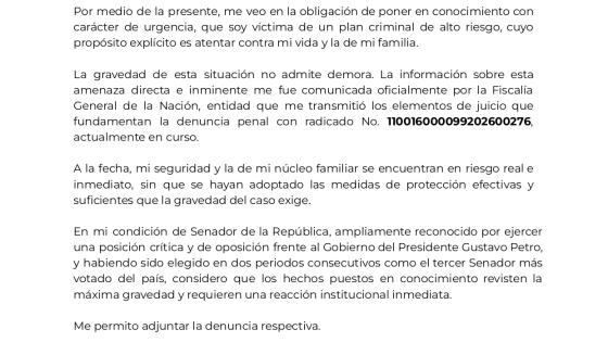 Jota Pe Hernández denuncia amenazas