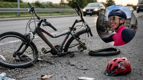 El ciclista Wilfreth Aguilera murió tras ser atropellado en vía de Facatativá. 