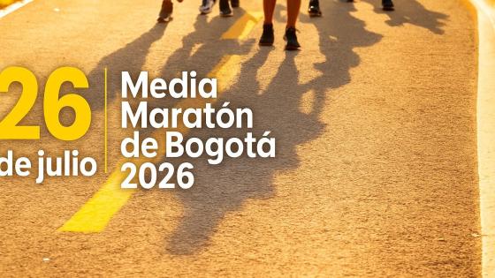 Mapa del recorrido oficial de la Media Maratón de Bogotá 2026