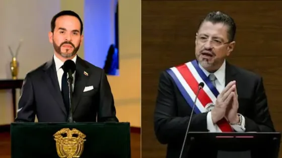 Presidentes reunidos de Colombia y Costa Rica